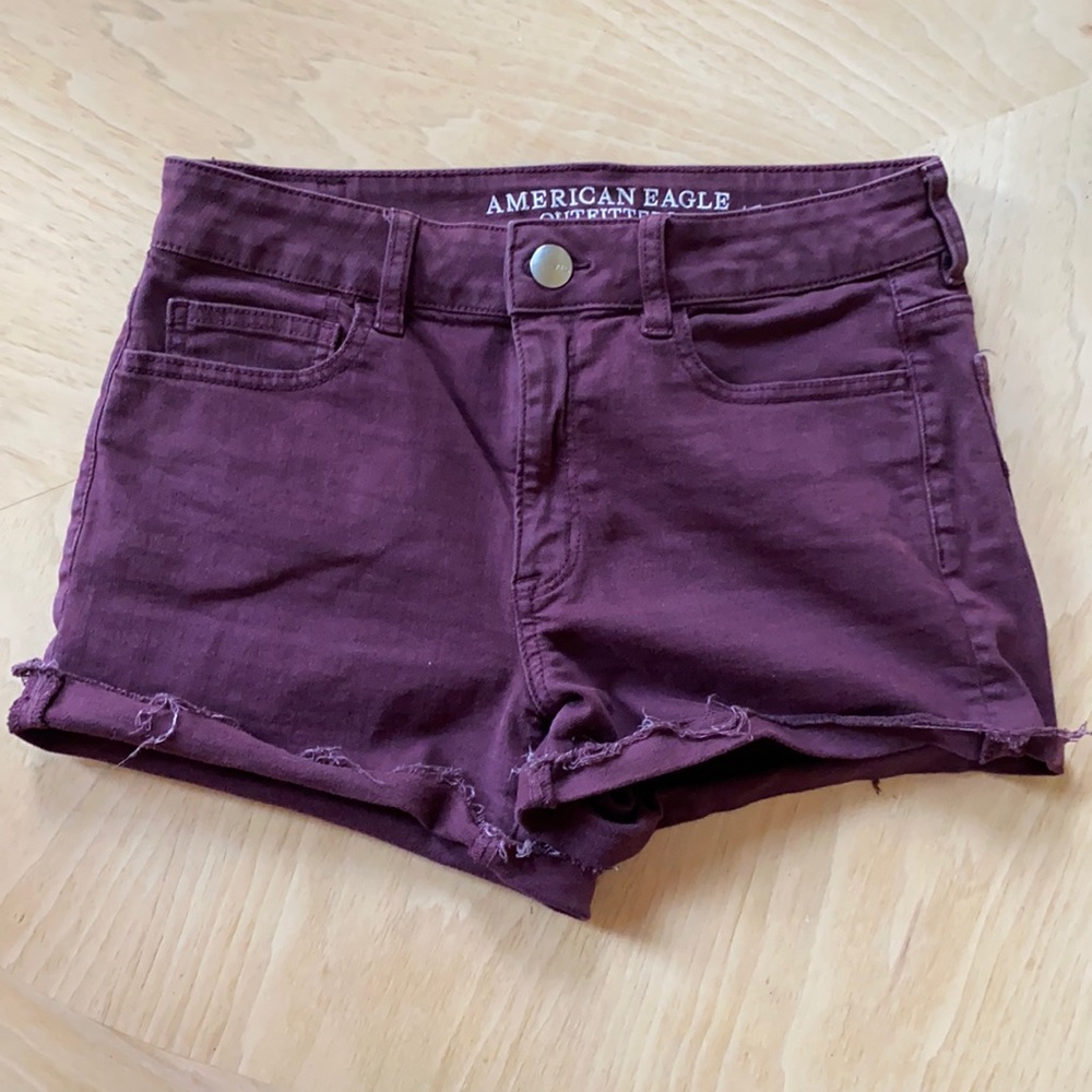American Eagle Stretch Hi-Rise Denim Shorts 8